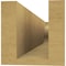 Ekena Millwork 4in. W x 4in. H x 20in. L Carmel Woodgrain TimberThane Rafter Tail, Primed Tan RFTUR04X04X20CARRCPR - alternate 3
